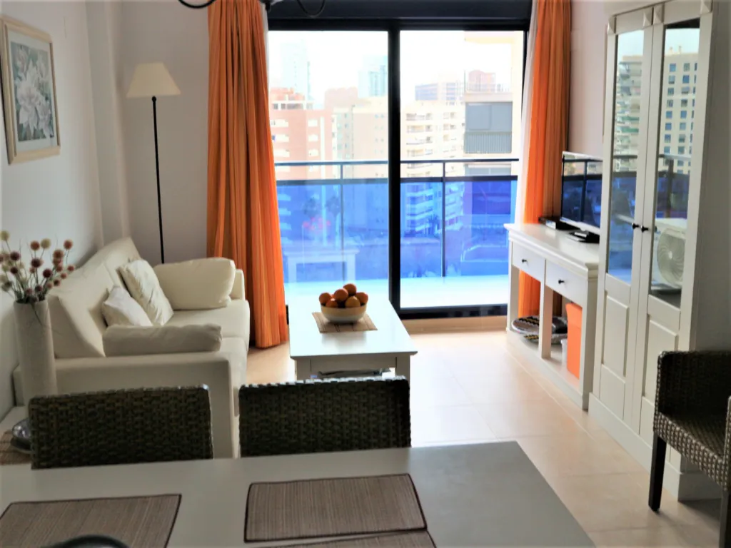 Modern 1-Bedroom Apartment with Pool & Terrace – 500m to Beach